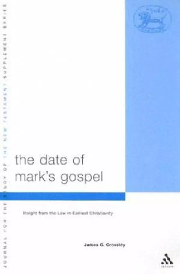 Date Of Mark's Gospel
