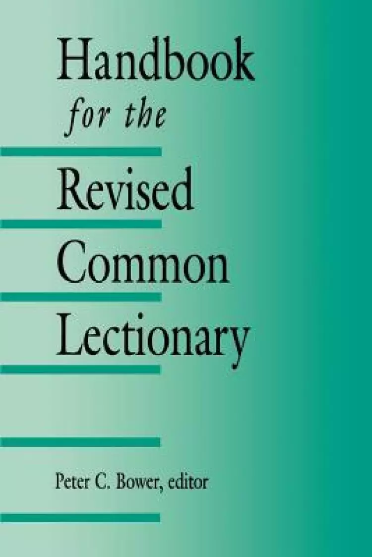 Handbook For The Revised Common Lectionary