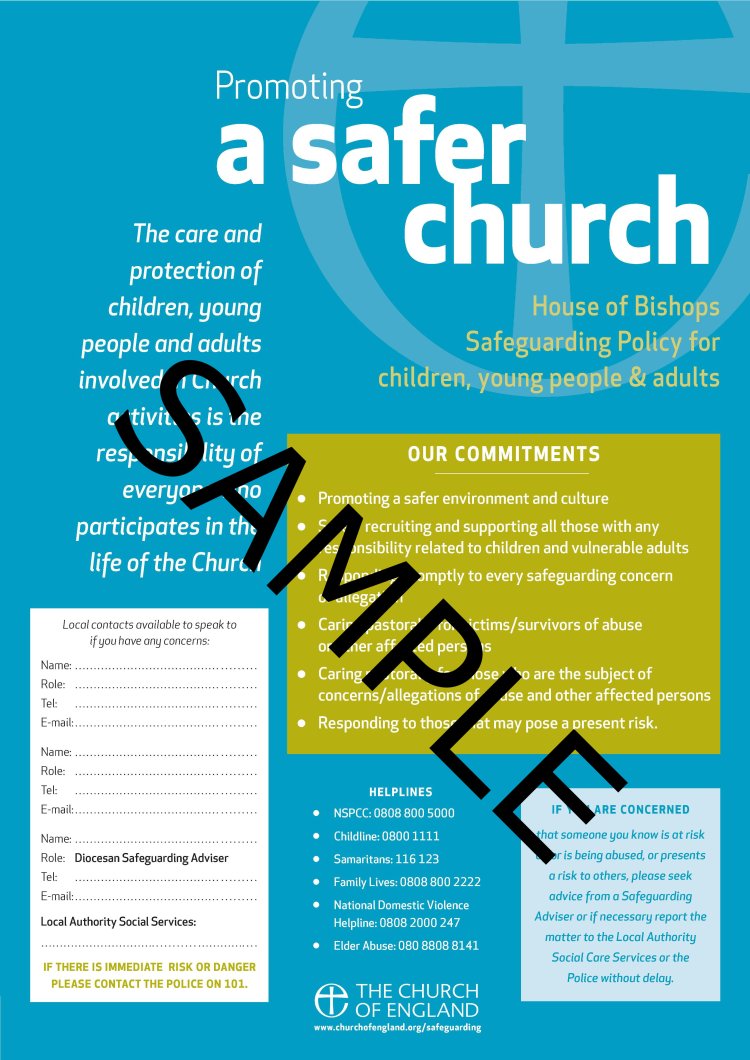 Promoting a Safer Church poster