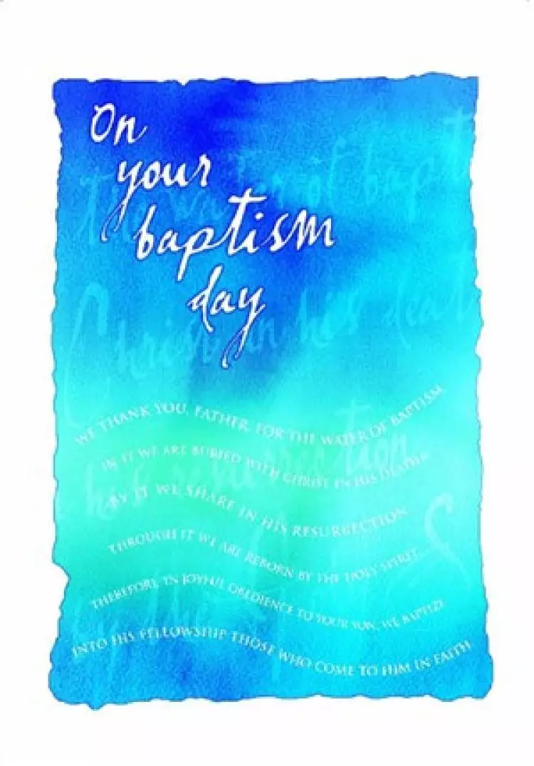 Baptism Card Adult - Pack of 10