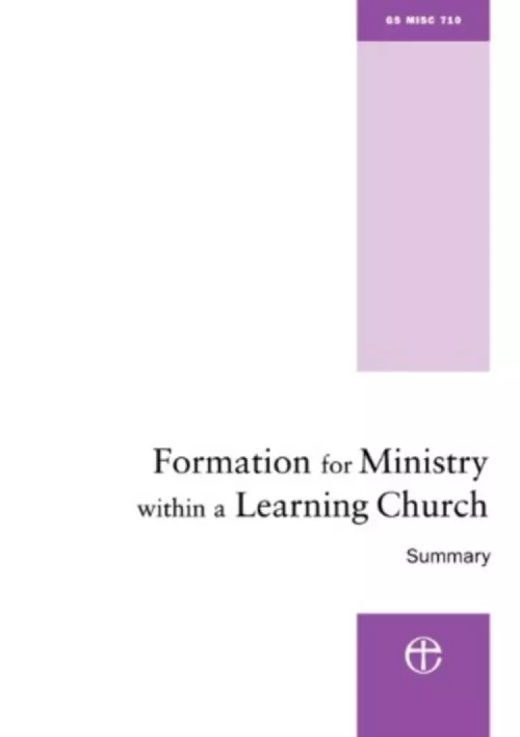 Formation for Ministry within a Learning Church