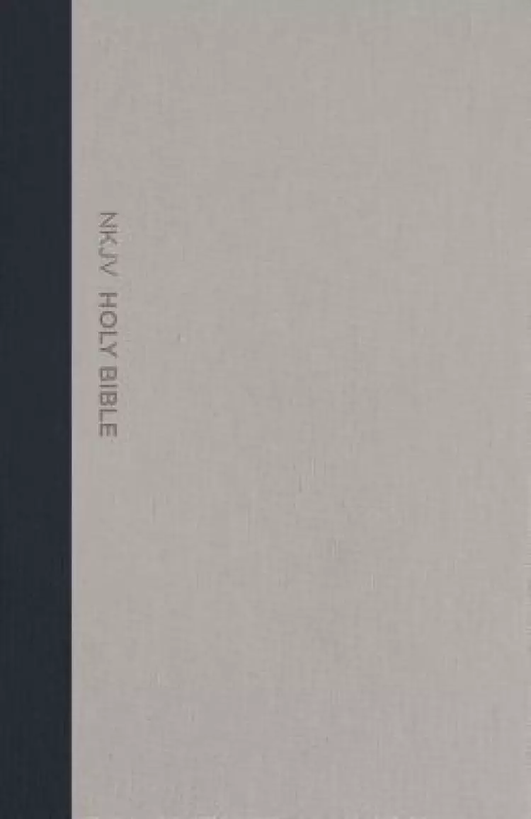 Nkjv, Thinline Bible, Large Print, Cloth Over Board, Gray/Blue, Red Letter Edition