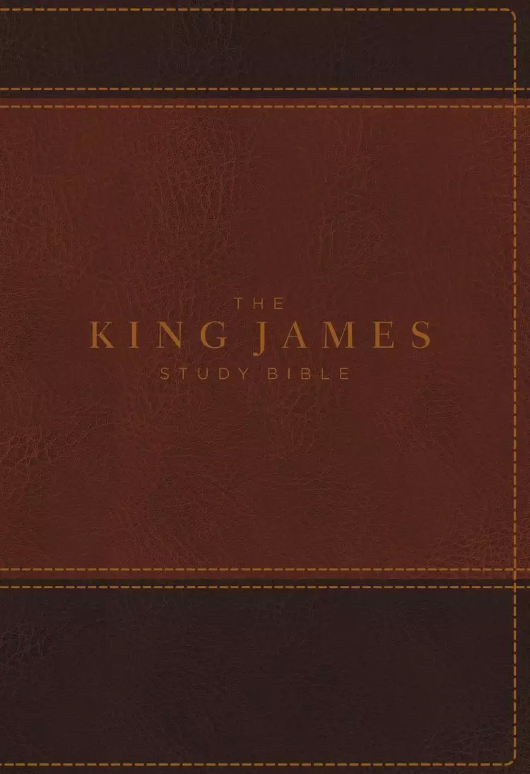 The King James Study Bible, Imitation Leather, Brown, Indexed, Full-Color Edition