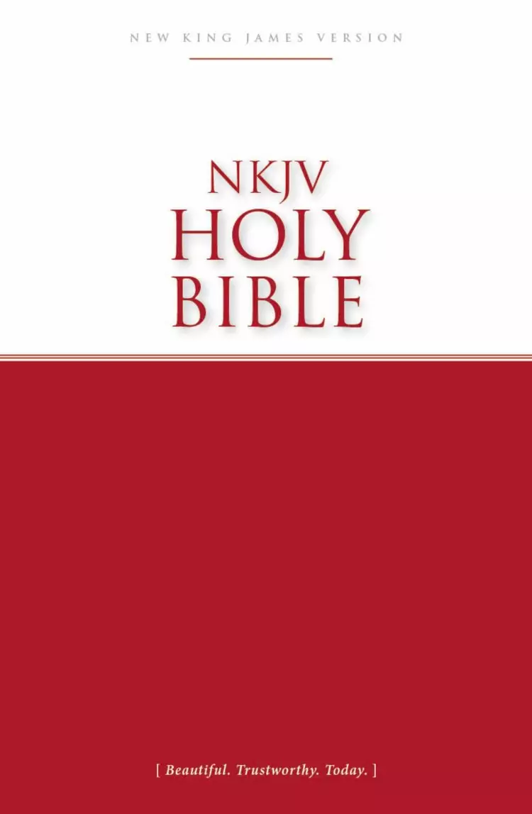 NKJV Economy Bible, Red, Paperback, Footnotes, Plan Of Salvations, 30-Days With Jesus Reading Plan, Translator Footnotes, Sectional Headings