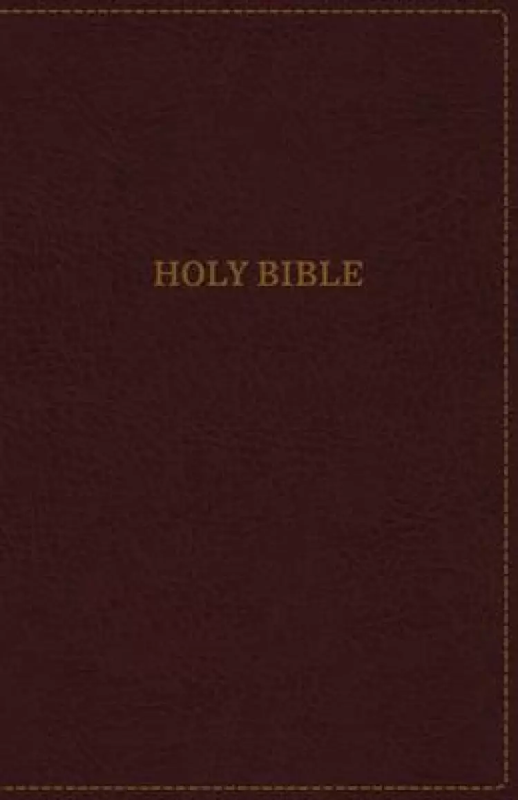 KJV, Thinline Bible, Large Print, Imitation Leather, Burgundy, Red Letter Edition