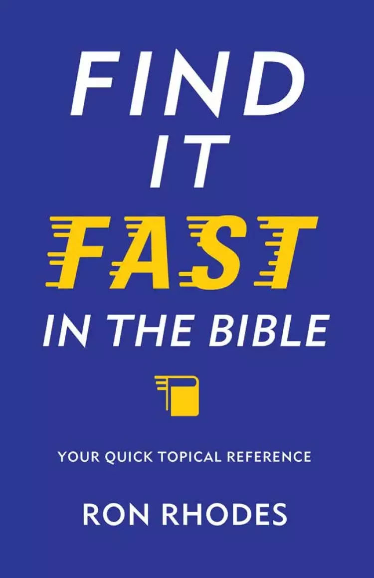 Find It Fast in the Bible