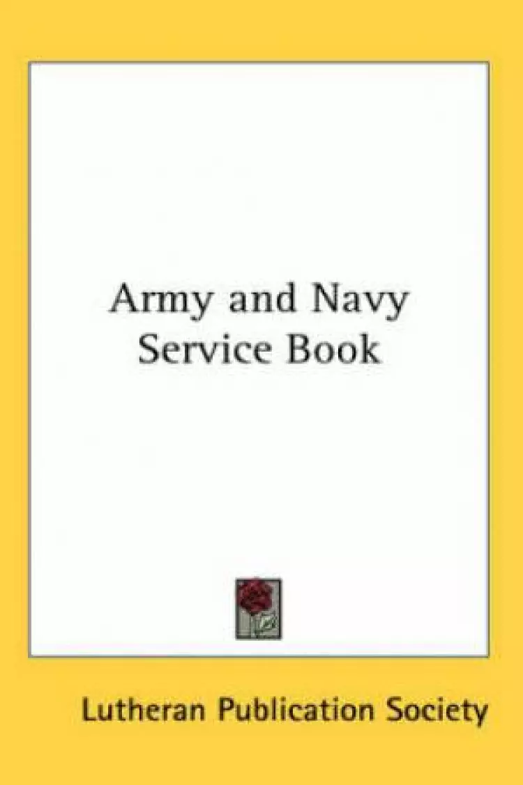 Army And Navy Service Book