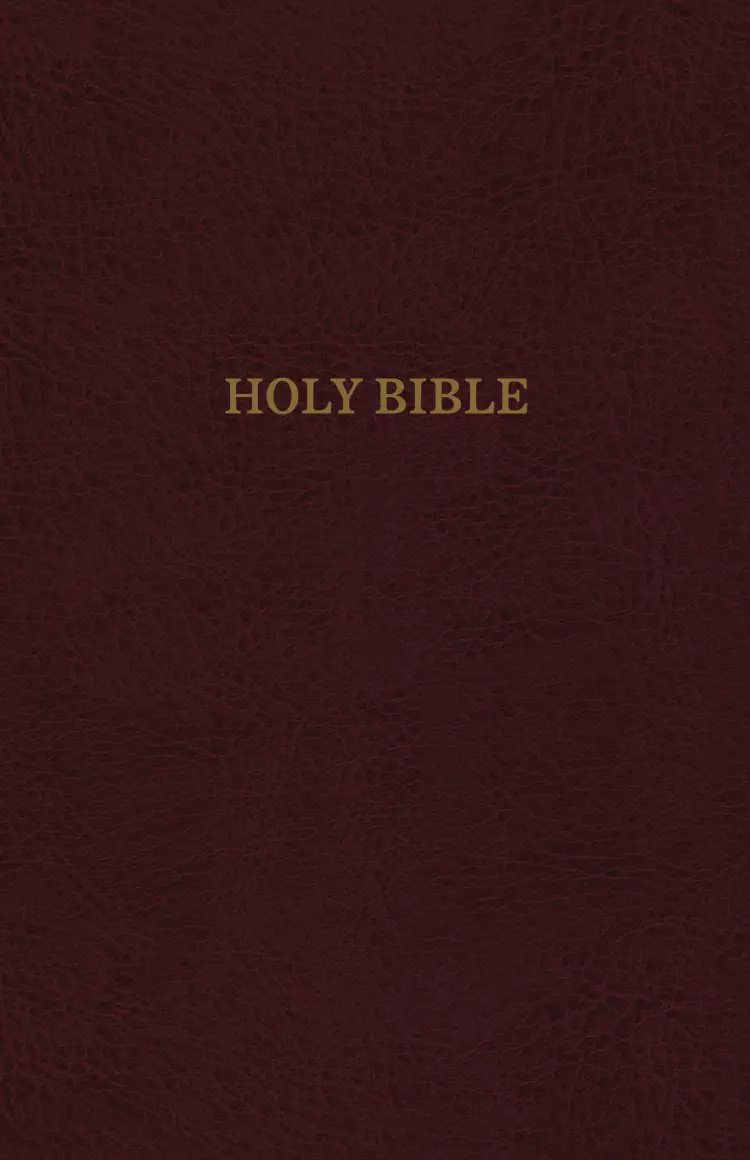 KJV, Reference Bible, Giant Print, Bonded Leather, Burgundy, Indexed, Red Letter Edition