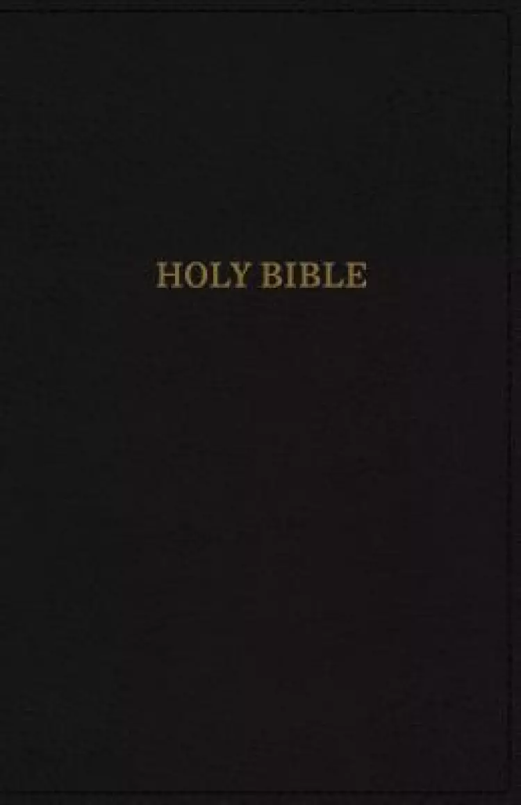KJV, Deluxe Reference Bible, Giant Print, Imitation Leather, Black, Red Letter Edition