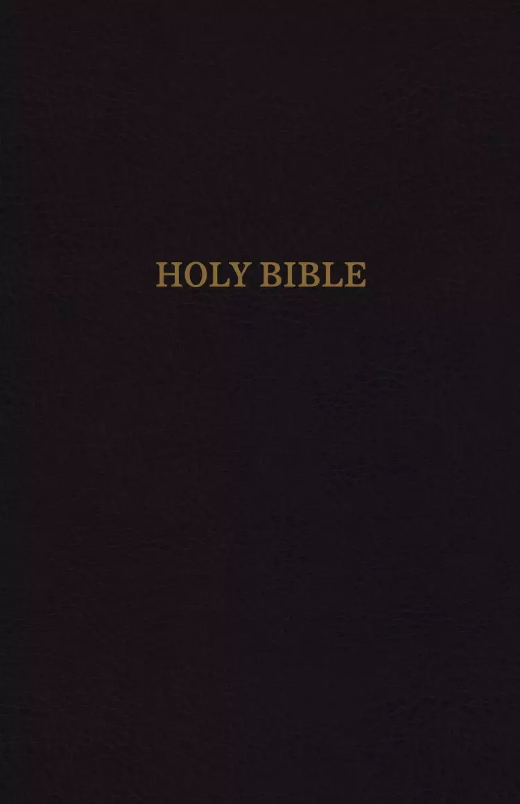 KJV, Reference Bible, Personal Size Giant Print, Bonded Leather, Black, Indexed, Red Letter Edition