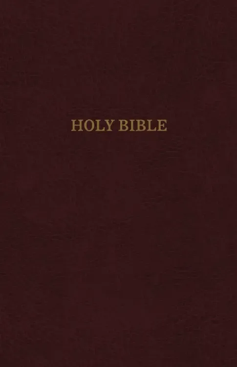 KJV, Reference Bible, Personal Size Giant Print, Bonded Leather, Burgundy, Indexed, Red Letter Edition