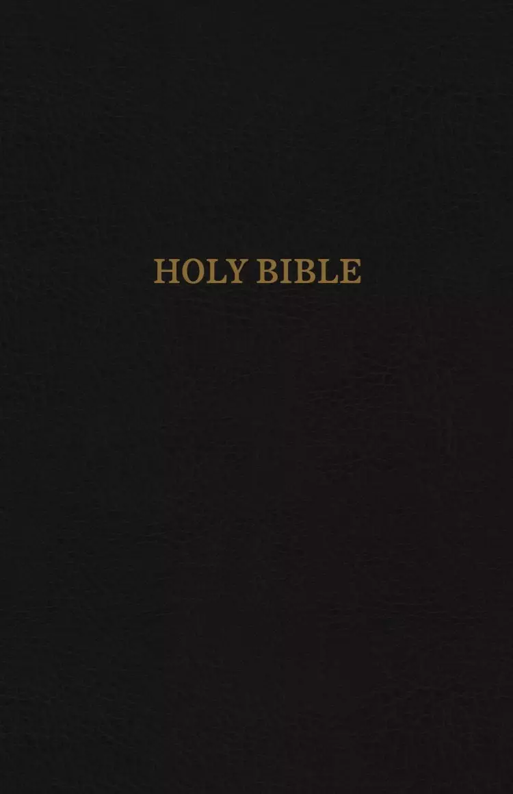 KJV, Reference Bible, Super Giant Print, Leather-Look, Black, Indexed, Red Letter Edition