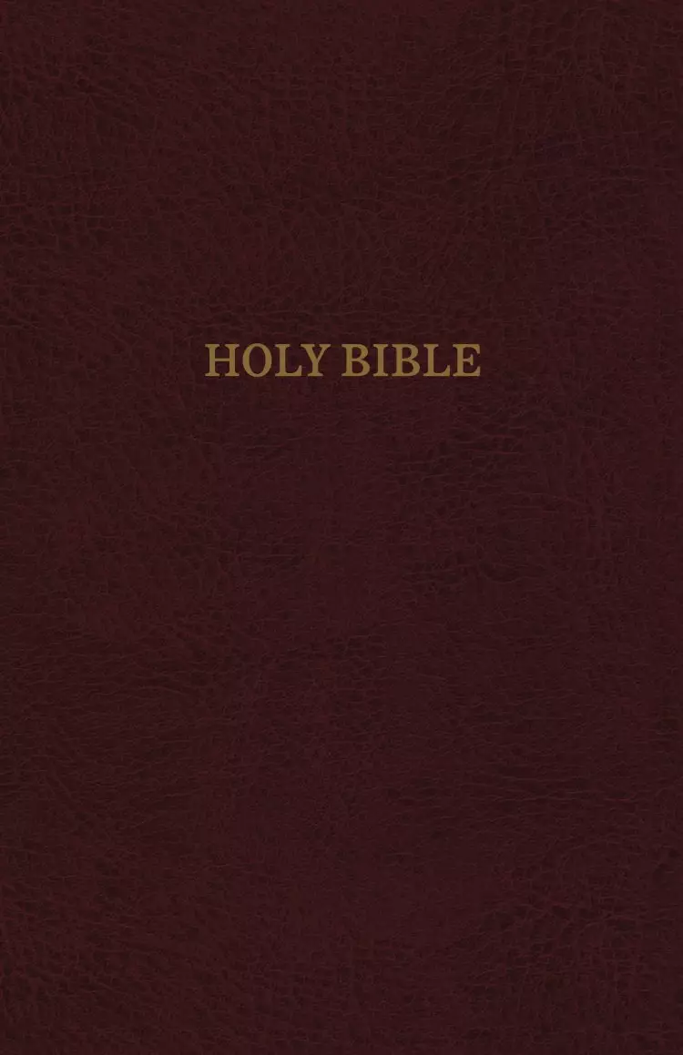KJV, Reference Bible, Super Giant Print, Leather-Look, Burgundy, Indexed, Red Letter Edition