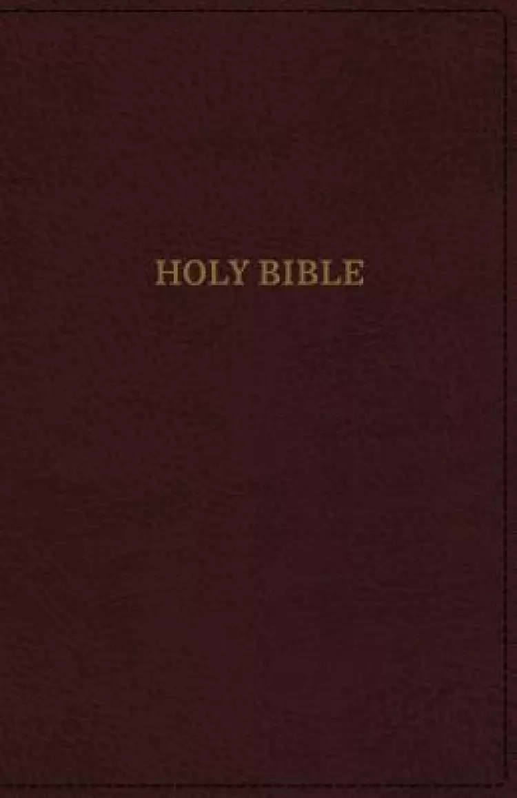 KJV, Deluxe Reference Bible, Super Giant Print, Imitation Leather, Burgundy, Red Letter Edition