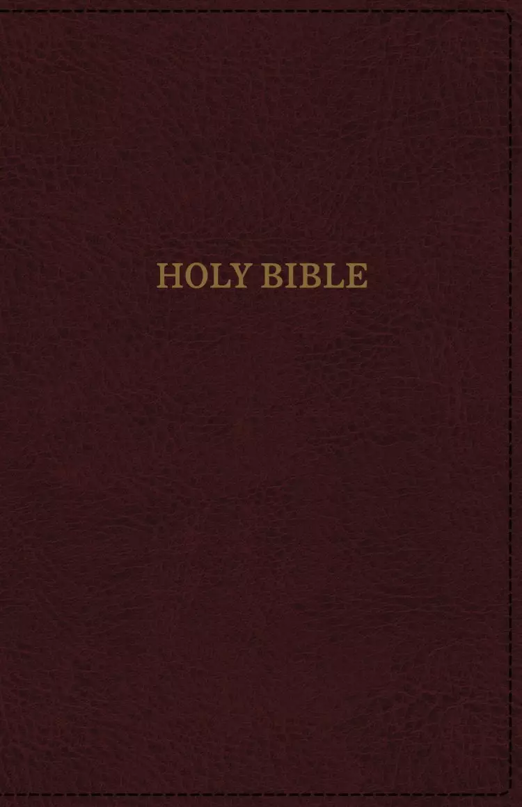 KJV, Deluxe Reference Bible, Super Giant Print, Imitation Leather, Burgundy, Indexed, Red Letter Edition