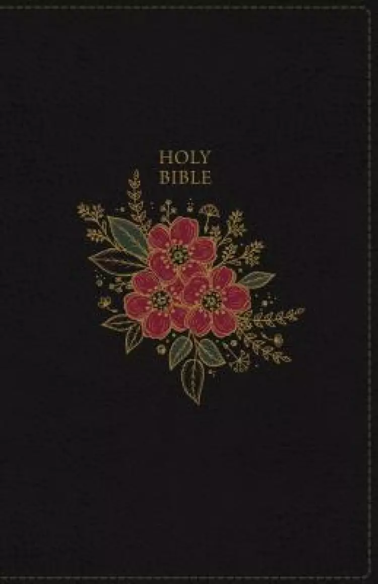 KJV, Deluxe Reference Bible, Super Giant Print, Imitation Leather, Black, Indexed, Red Letter Edition