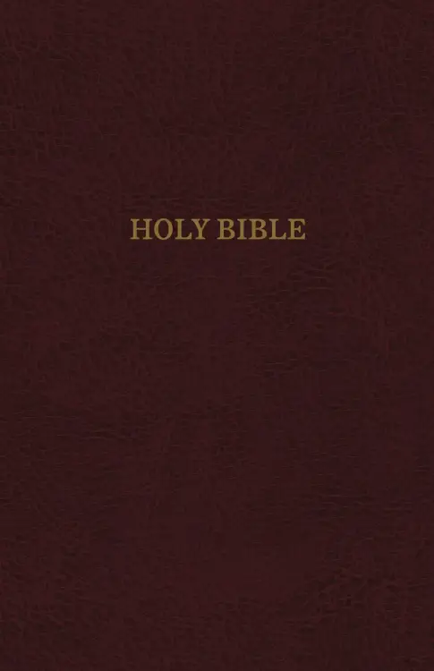 KJV, Thinline Reference Bible, Bonded Leather, Burgundy, Indexed, Red Letter Edition