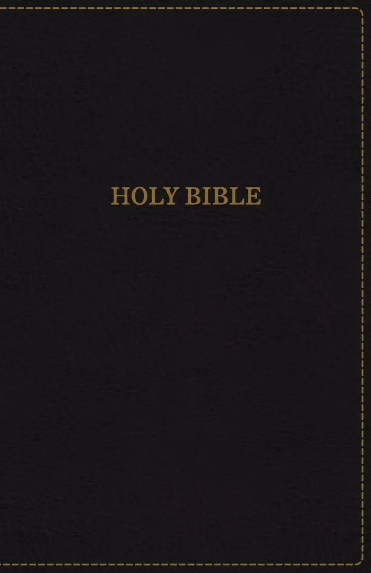 KJV, Thinline Bible, Standard Print, Leathersoft, Black, Indexed, Red Letter Edition, Comfort Print