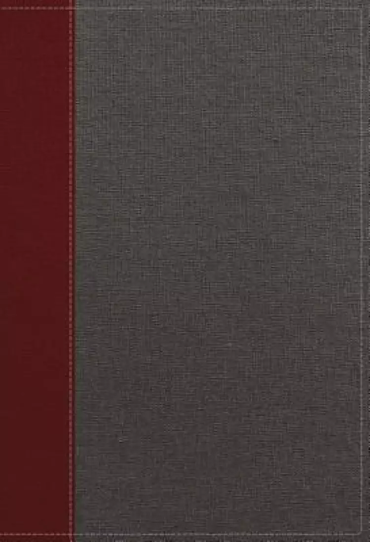 The NKJV, Open Bible, Cloth Over Board, Gray/Red, Red Letter, Comfort Print