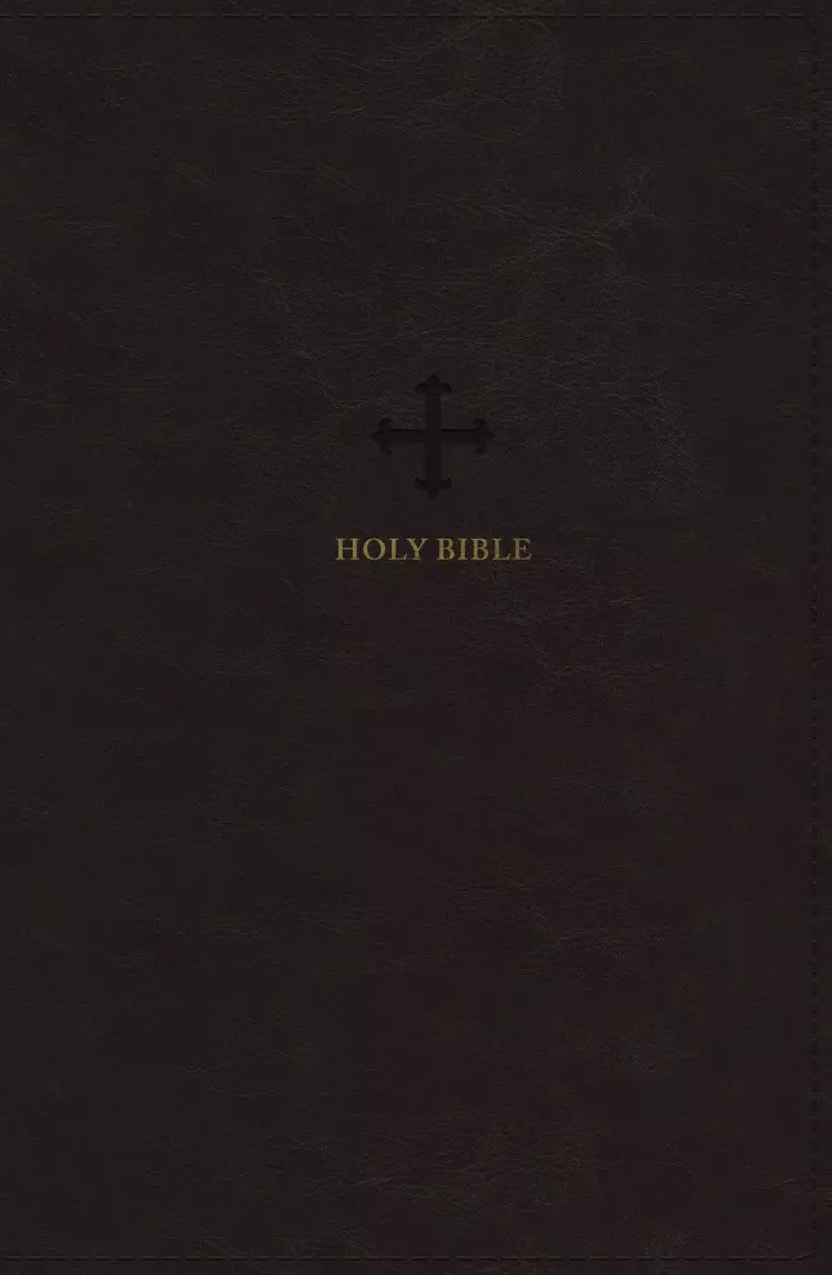 NRSV, Catholic Bible, Standard Personal Size, Leathersoft, Black, Comfort Print