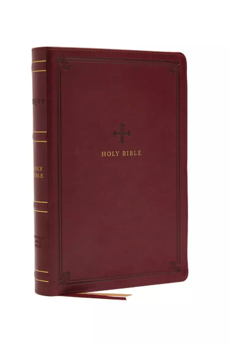 NRSV, Catholic Bible, Thinline Edition, Leathersoft, Red, Comfort Print