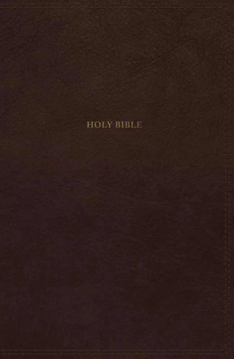 NKJV, Thinline Bible, Leathersoft, Brown, Red Letter, Comfort Print