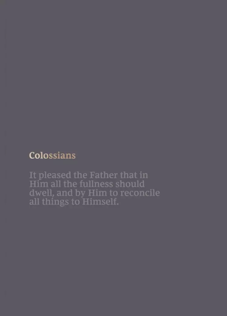NKJV Bible Journal - Colossians, Paperback, Comfort Print