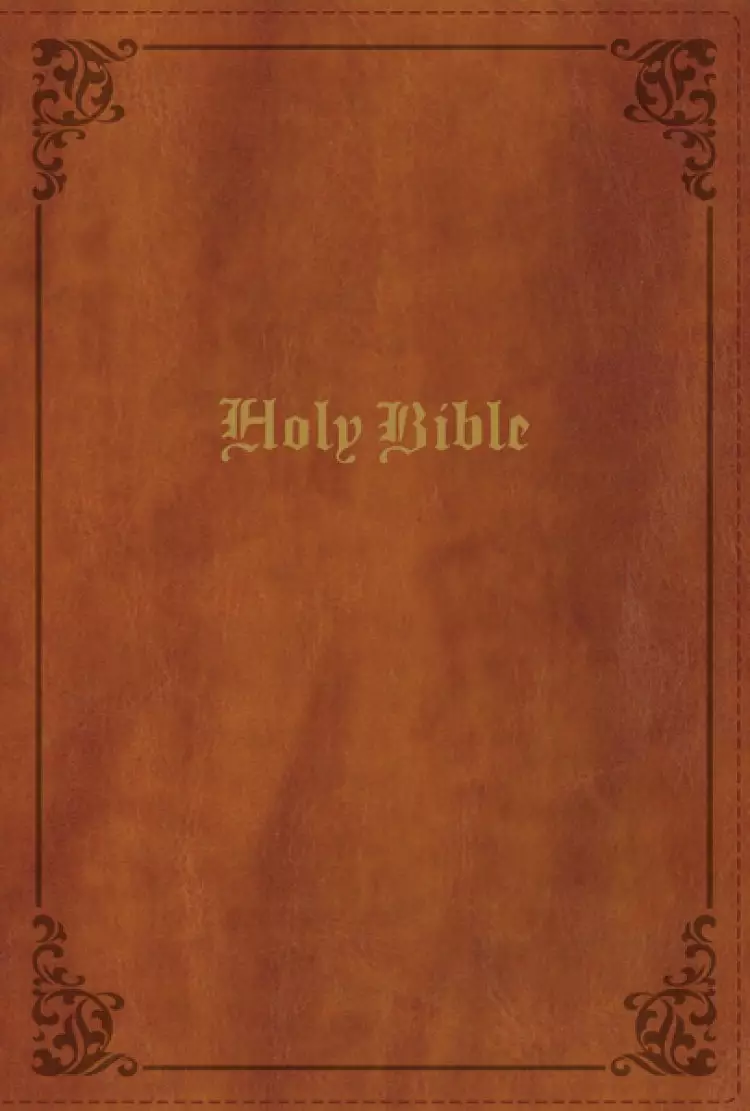 KJV Holy Bible: Large Print Thinline, Tan Leathersoft, Red Letter, Comfort Print: King James Version
