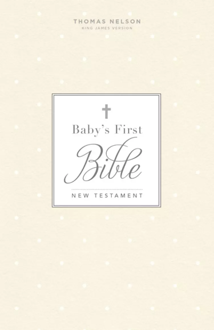 KJV, Baby's First New Testament, Hardcover, White, Red Letter, Comfort Print