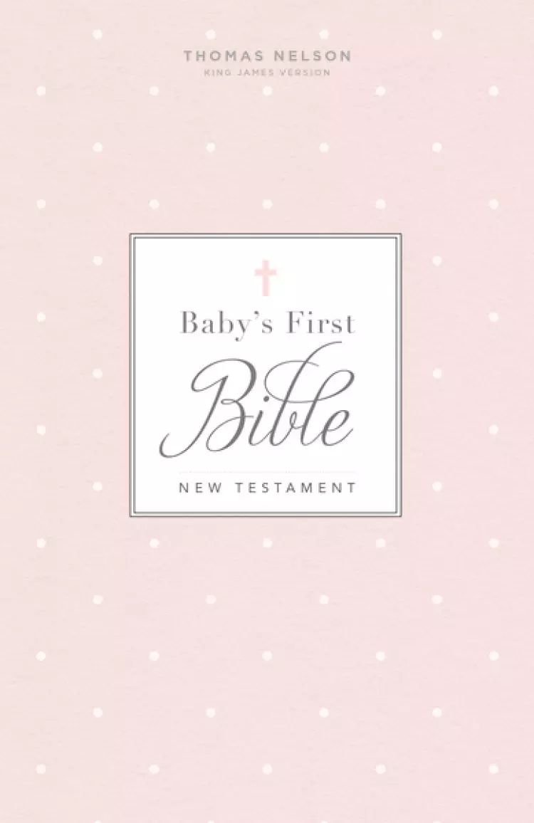 KJV, Baby's First New Testament, Leathersoft, Pink, Red Letter, Comfort Print