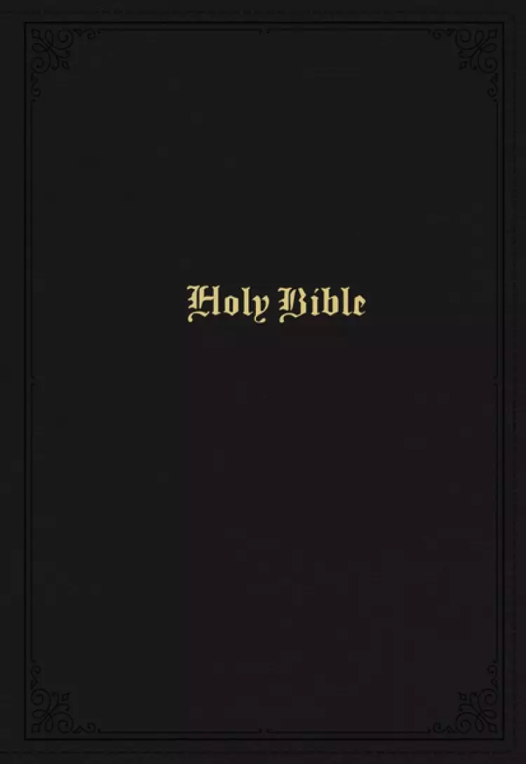KJV Holy Bible: Large Print Single-Column with 43,000 End-of-Verse Cross References, Black Leathersoft, Personal Size, Red Letter, Comfort Print: King James Version