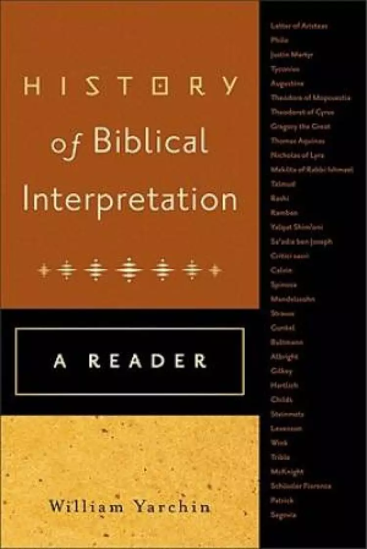 History of Biblical Interpretation