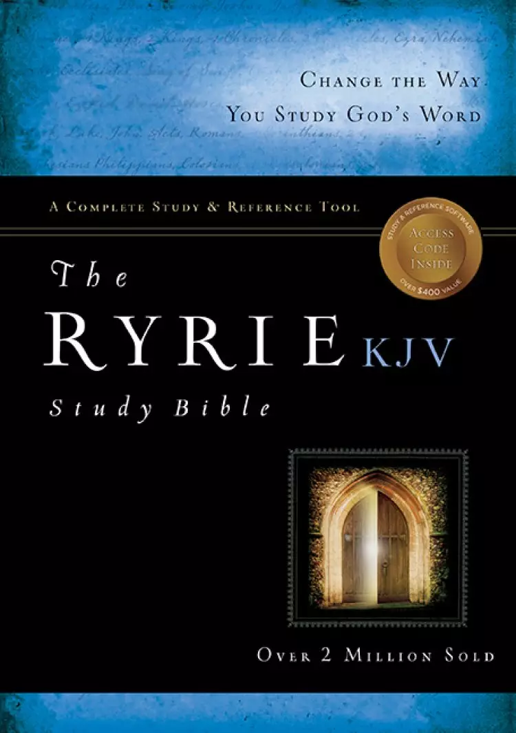 KJV Ryrie Study Bible: Black, Leather, Thumb Index