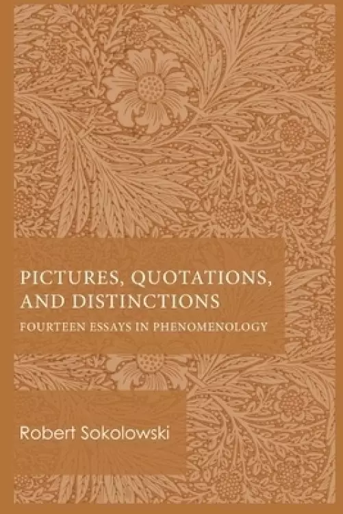 Pictures, Quotations, and Distinctions: Fourteen Essays in Phenomenology