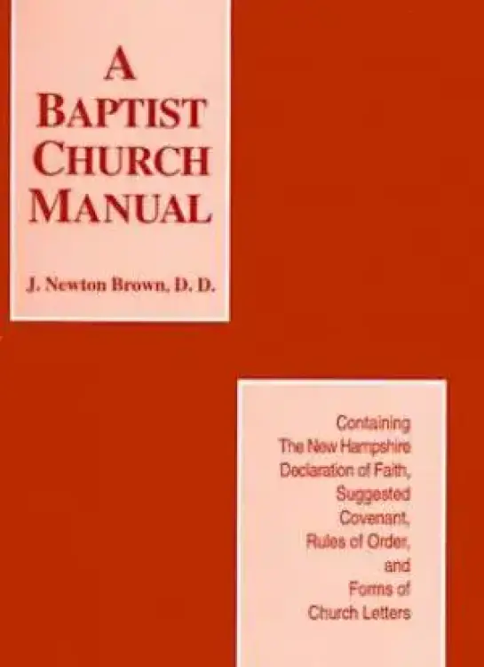 Baptist Church Manual