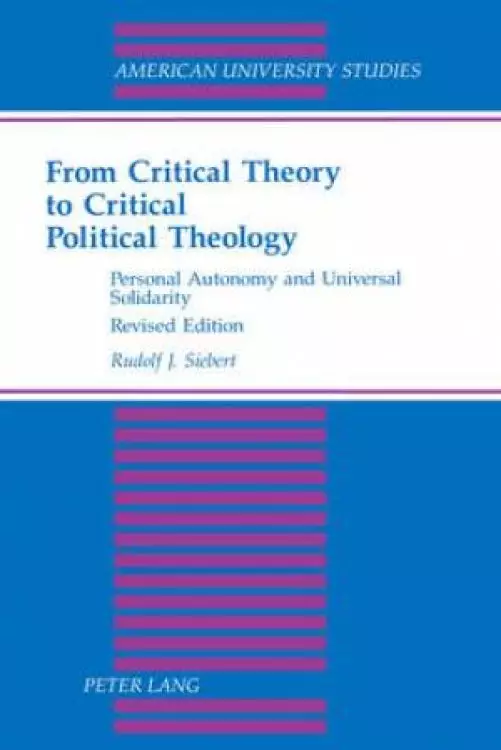 From Critical Theory to Critical Political Theology