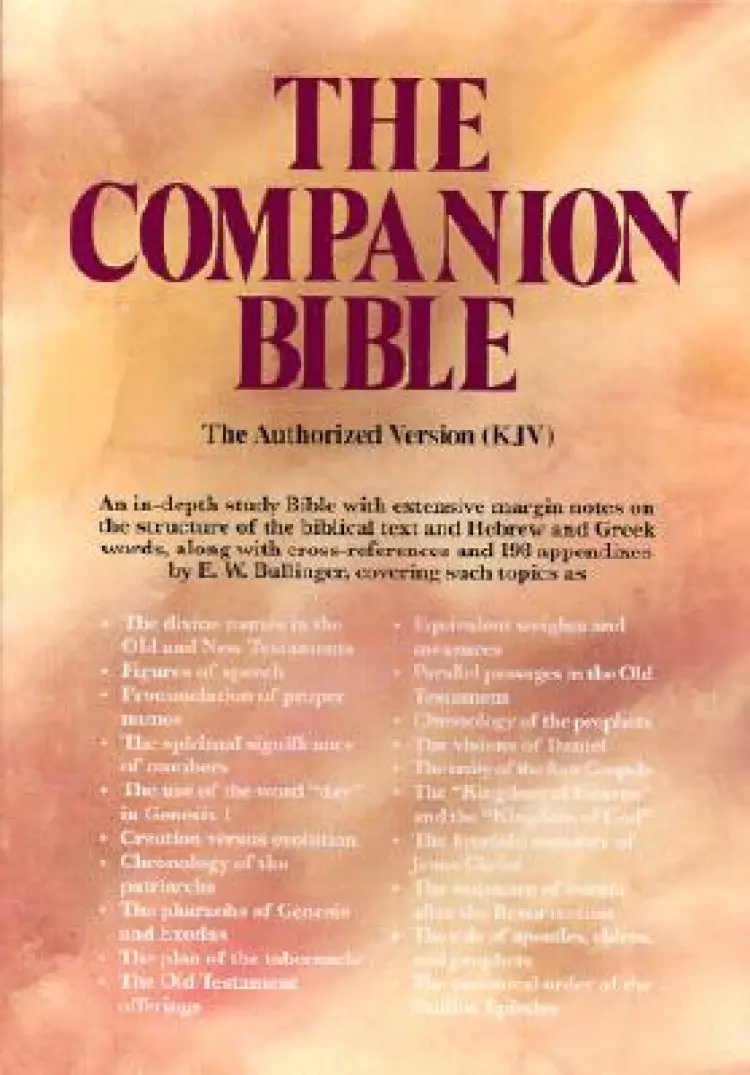 KJV Companion Bible : Black, Bonded Leather