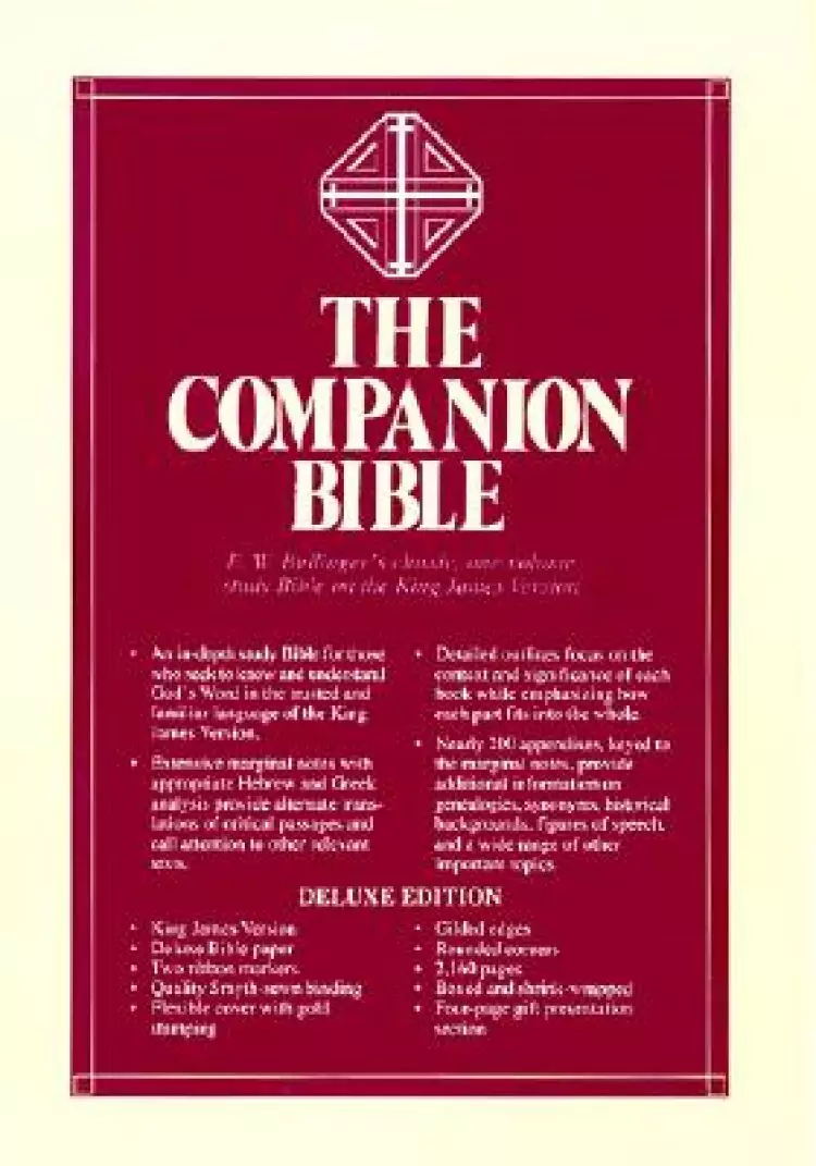 KJV Companion Bible : Black, Genuine Leather
