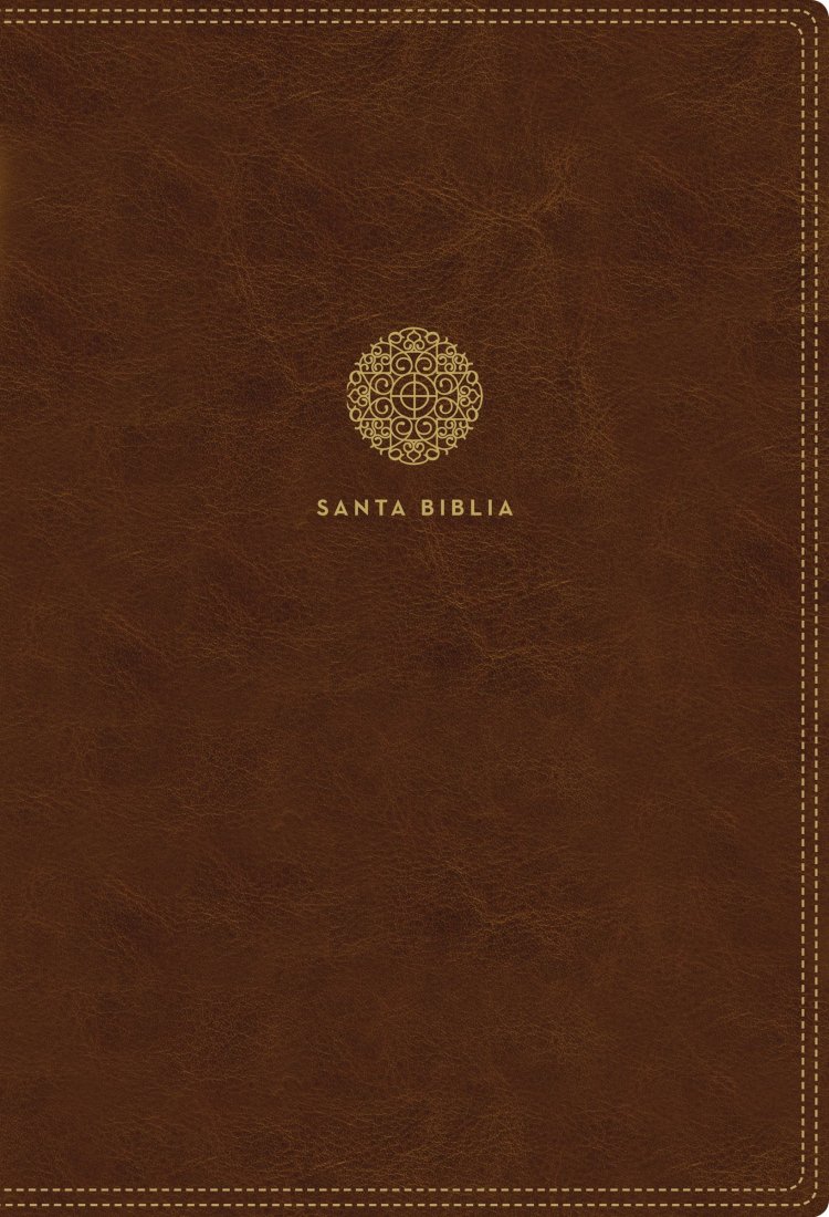 Biblia Reina Valera 1960, Letra Supergigante, Leathersoft, Café, con Cierre / Spanish Bible RVR60 Super Giant Print, Leathersoft, Brown w/ Zipper