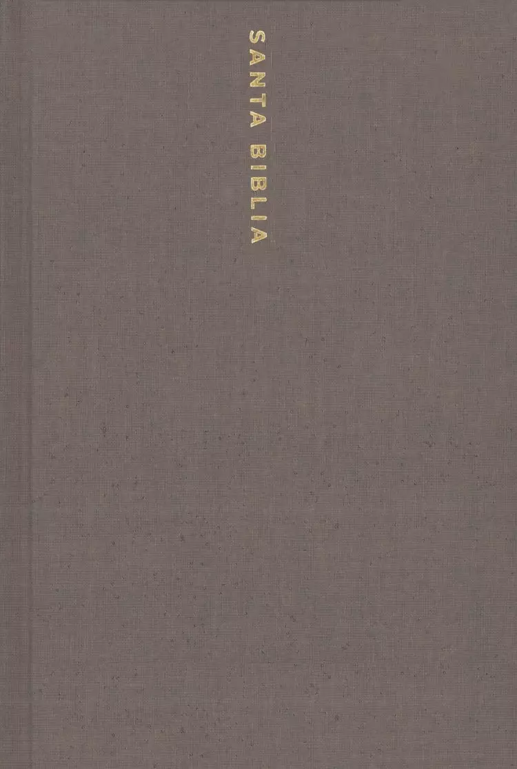 NBLA Santa Biblia Ultrafina, Letra Gigante, Tapa dura/Tela, Gris, Edición Letra Roja