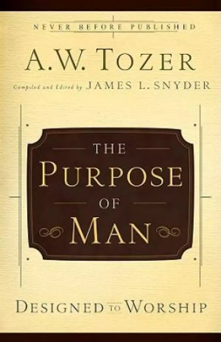 Purpose Of Man