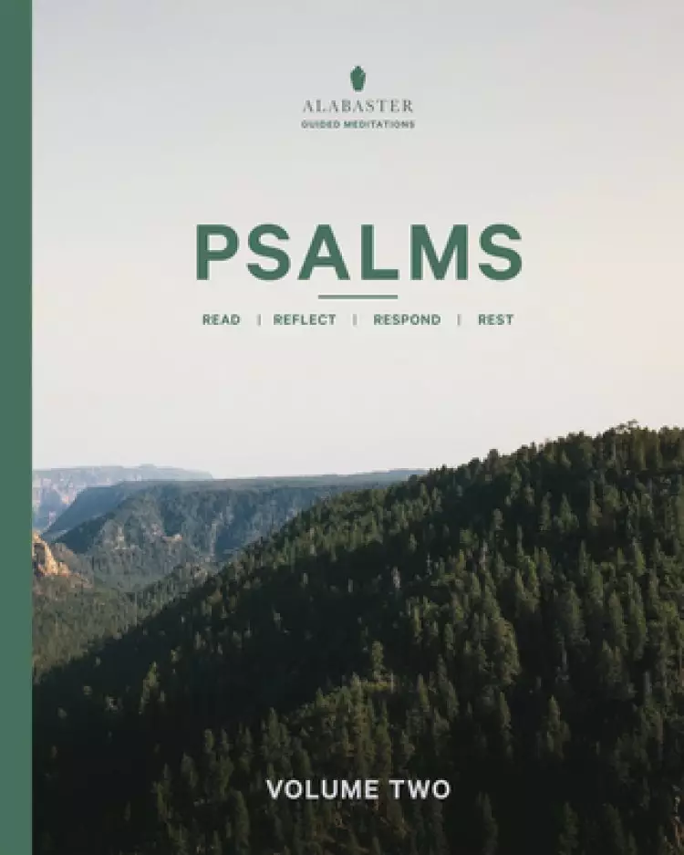 NLT Alabaster Psalms, Green, Paperback, Volume 2, Guided Meditations