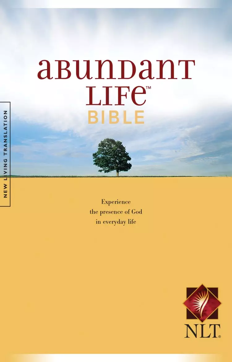 NLT Abundant Life Bible, Yellow, Paperback, Economy, Footnotes,