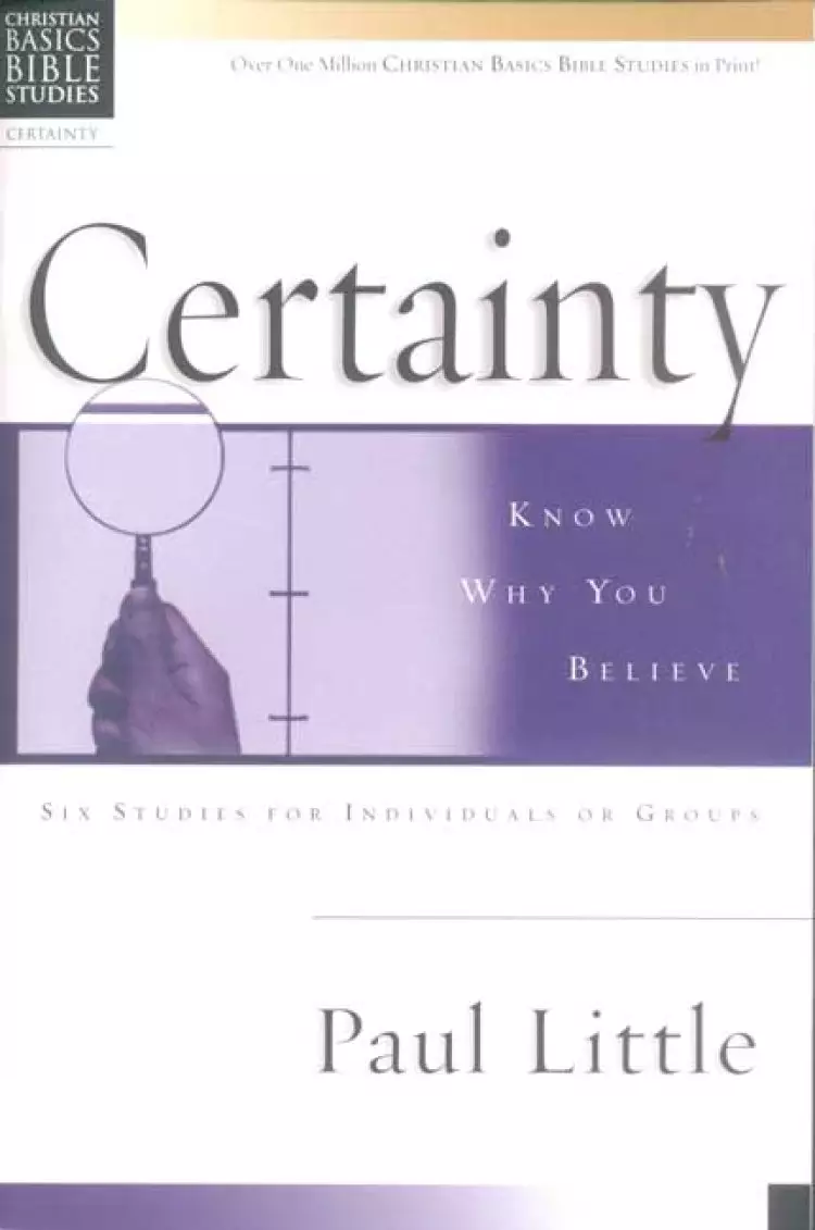 Christian Basics Bible Studies : Certainty