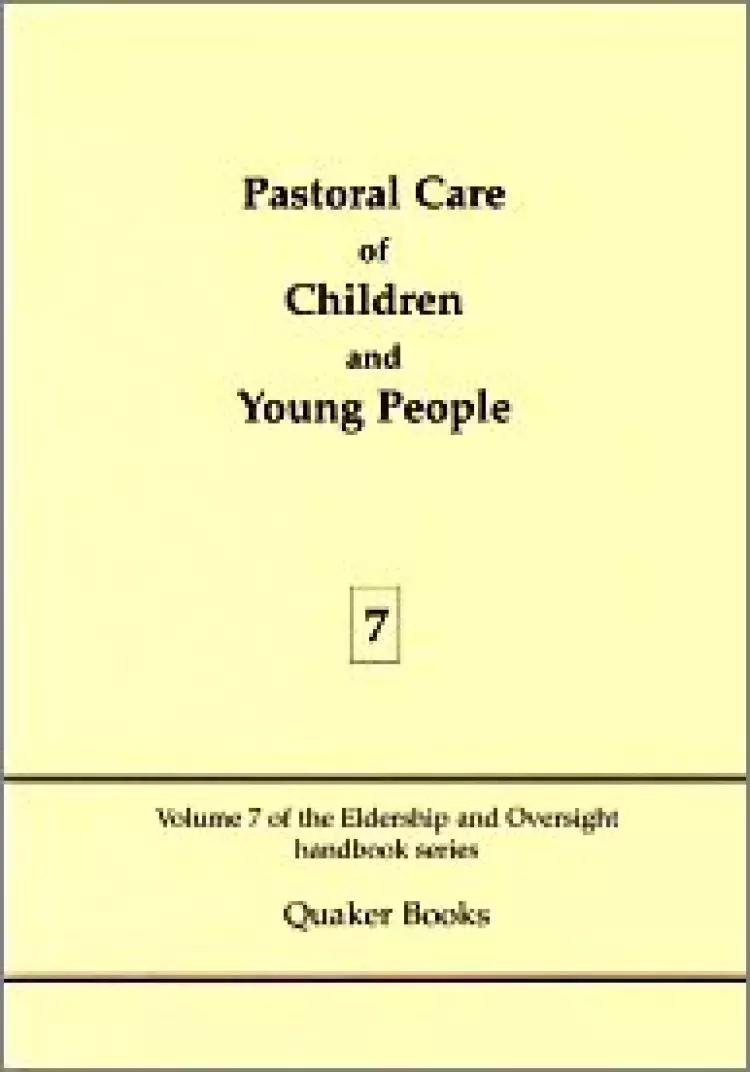 Pastoral Care Of Children And Young People