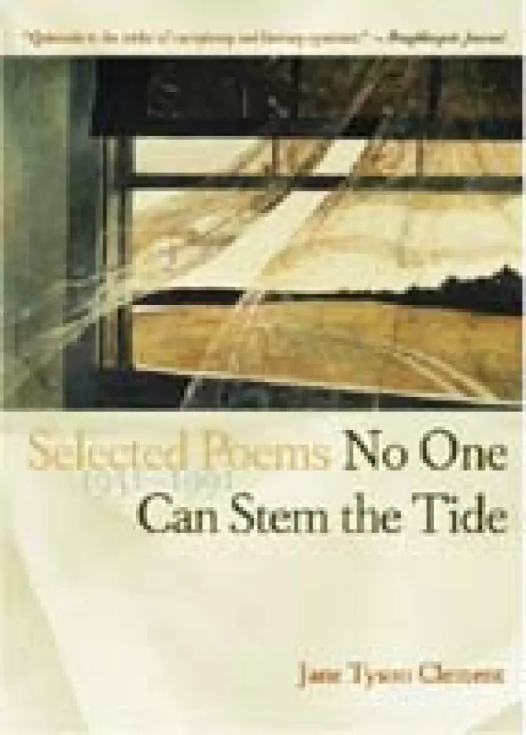 No One Can Stem the Tide: Selected Poems, 1931-1991