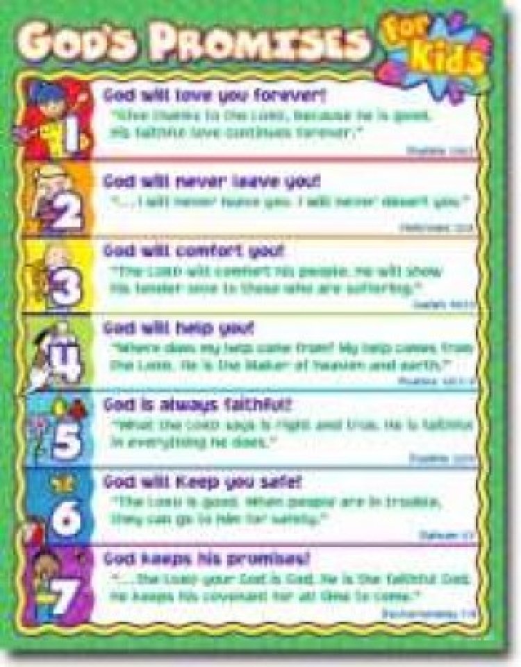 God's Promises for Kids Chart