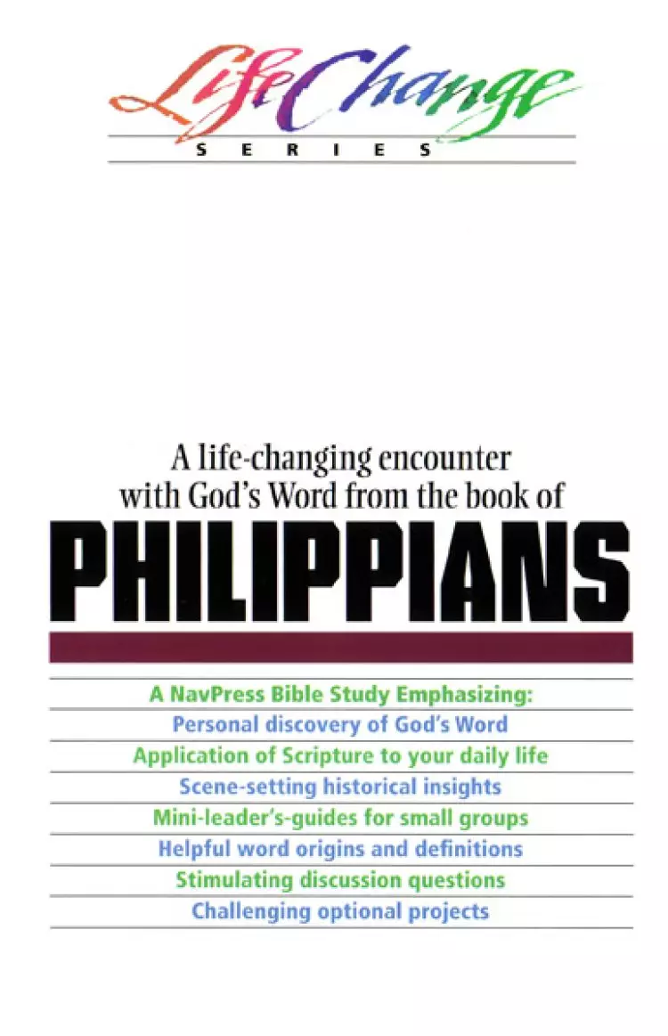 LifeChange Philippians (11 Lessons) 