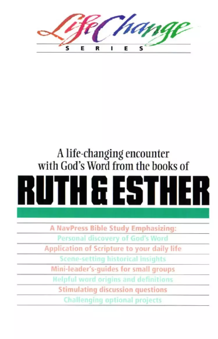  LifeChange Ruth & Esther (10 Lessons)