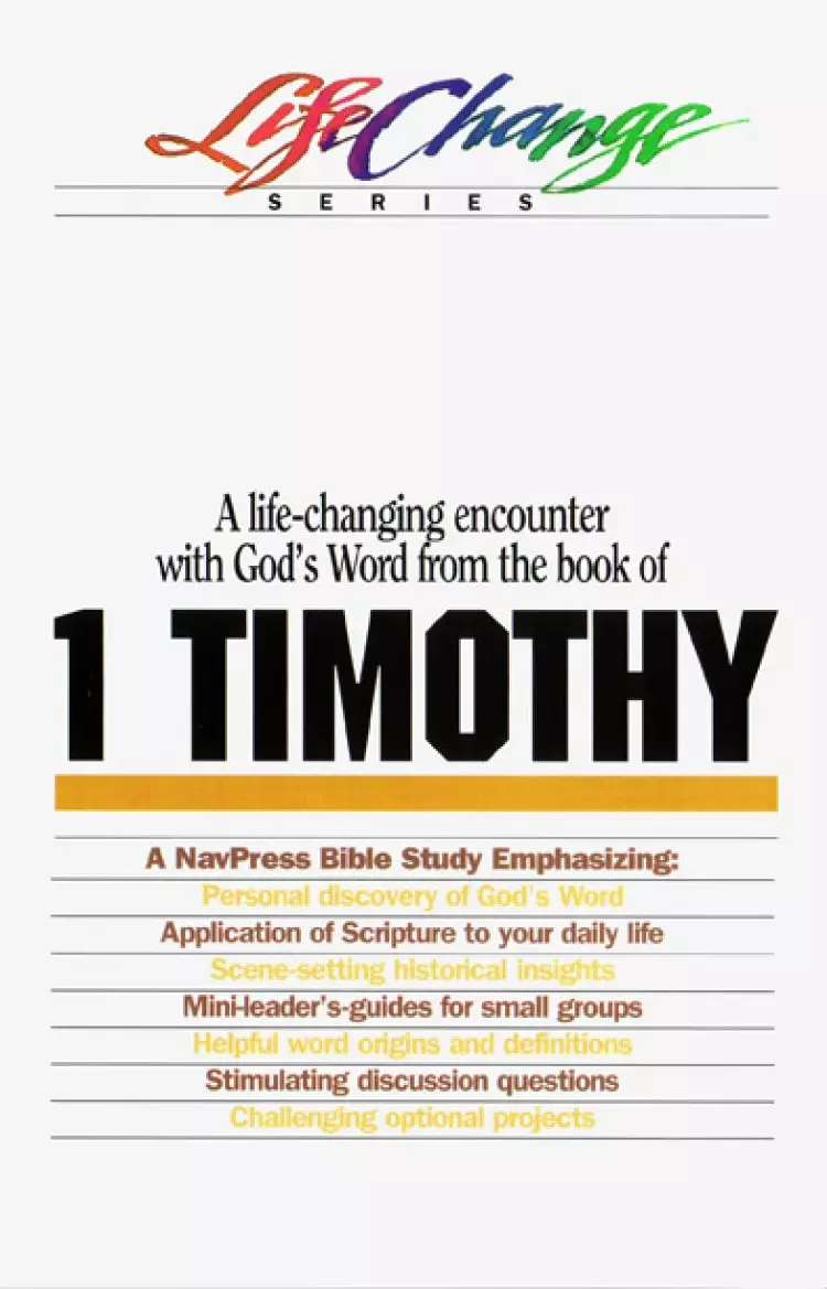 LifeChange 1 Timothy 